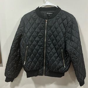 Eillybazar black bomber jacket
